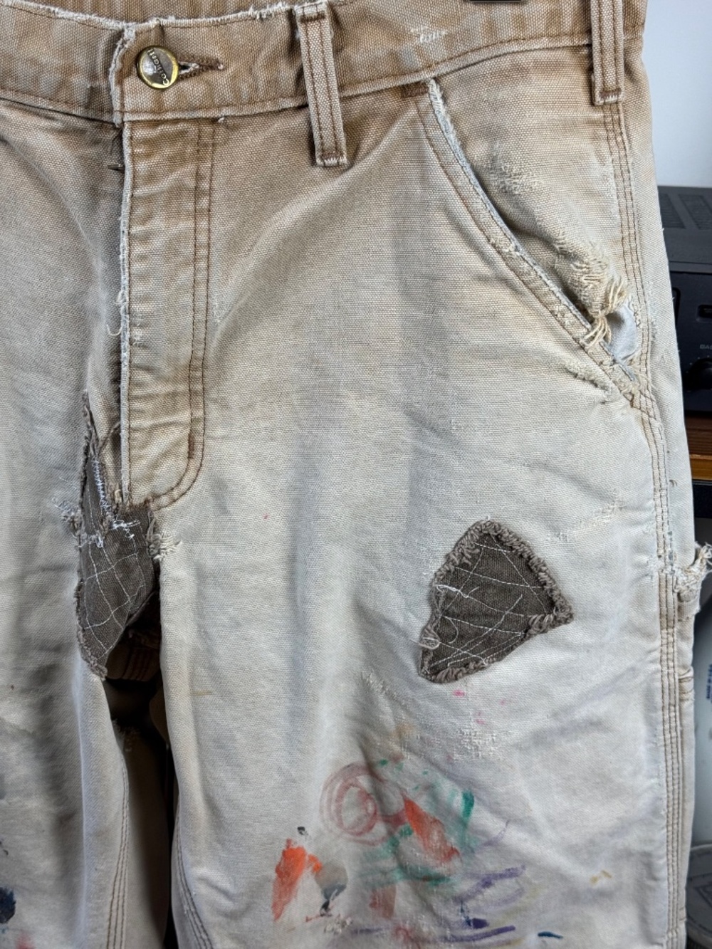 Vintage 2006 Carhartt B111 Men's Loose Straight Washed Duck Lined Work 31x30 - Picture 4 of 13